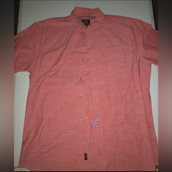 Coral/Salmon Button Down - Picture 1 of 2